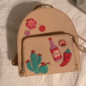 New Kate Spade New York Cactus Tommi Cashew Hot Stuff Backpack